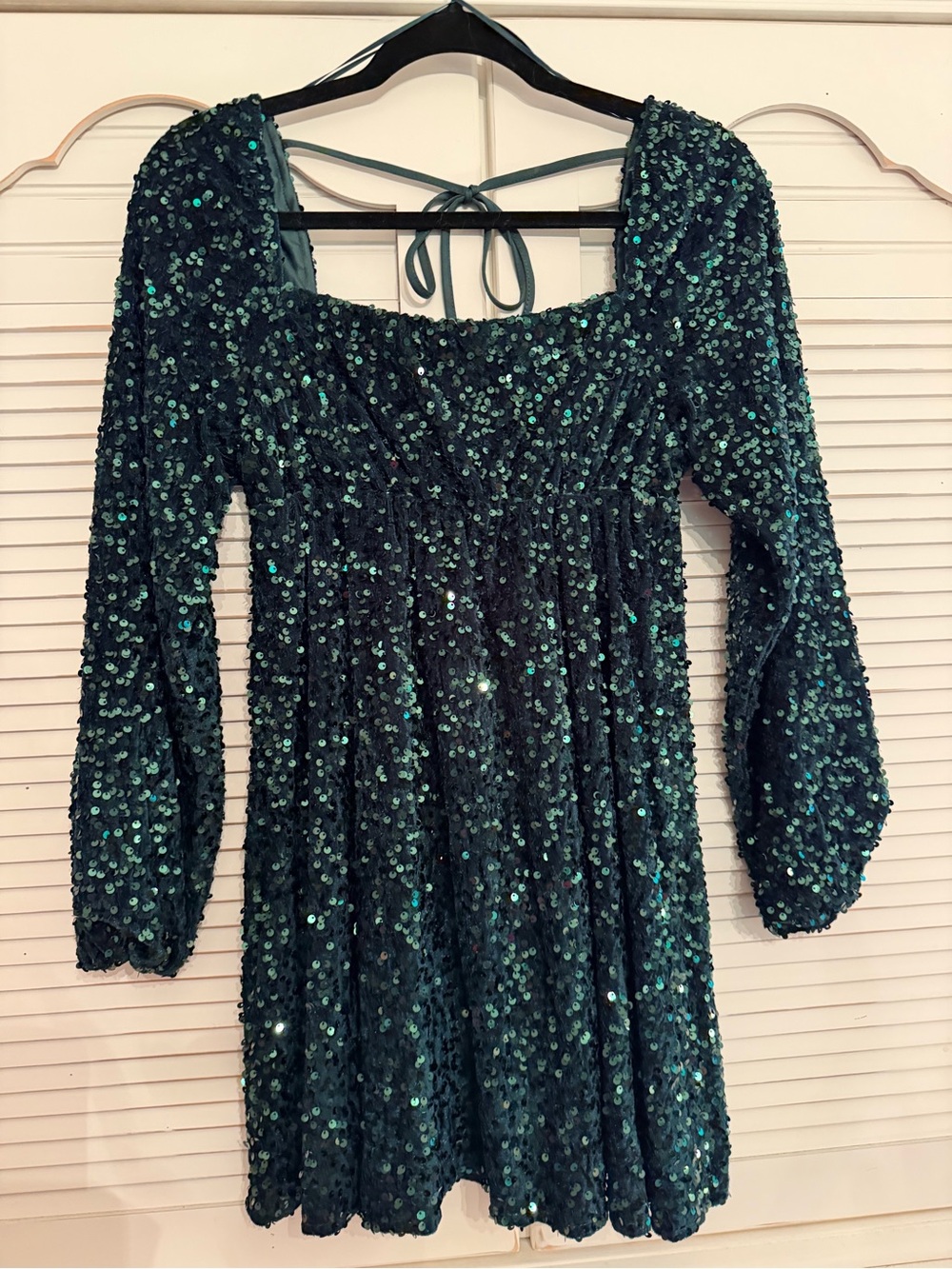 Altar'd State Dark Green Sequin Dress